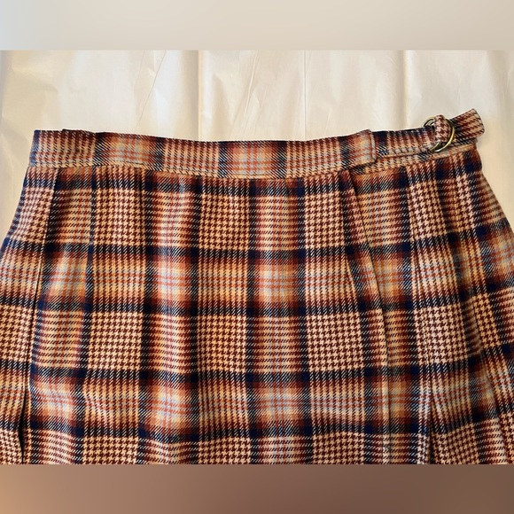 Rare Vintage Pendleton pleated plaid wool wrap kilt skirt Size 13/14 - EUC - Picture 3 of 6